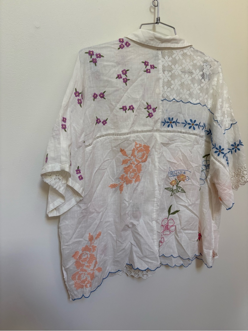 NWOT By Anthropologie 100% Cotton Embroidered Buttondown Shirt Size XL - Picture 14 of 14